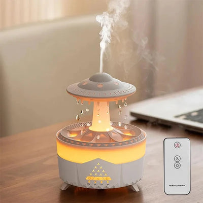 Rain Drop Air Humidifier Essential Oil Diffuser LED Lamp