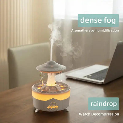 Rain Drop Air Humidifier Essential Oil Diffuser LED Lamp