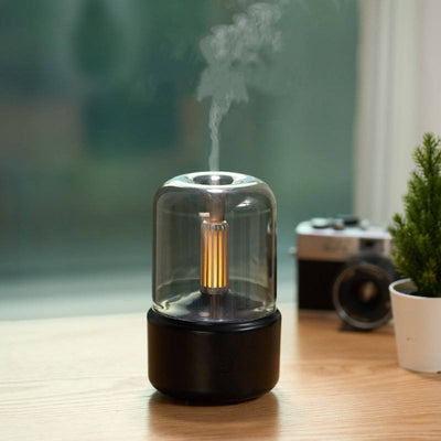 Aromatherapy Machine USB Desktop Candlelight Lamp With Air Humidifier