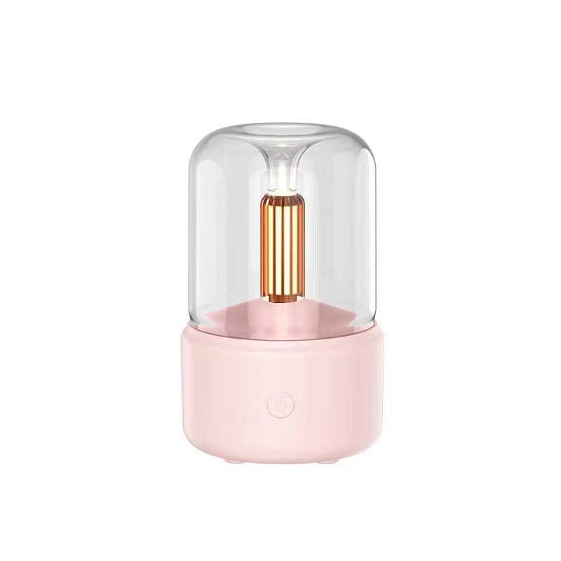 Aromatherapy Machine USB Desktop Candlelight Lamp With Air Humidifier